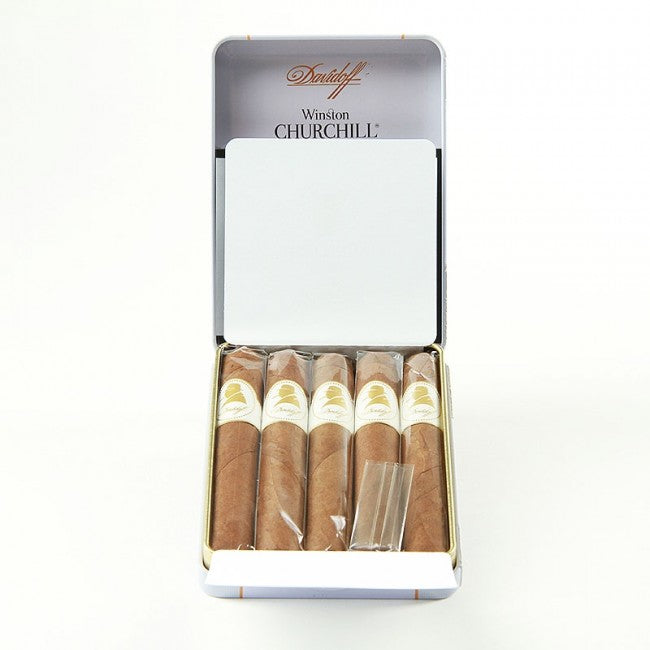 Davidoff Winston Churchill Petit Panetela ( Tin of 5 Sticks)